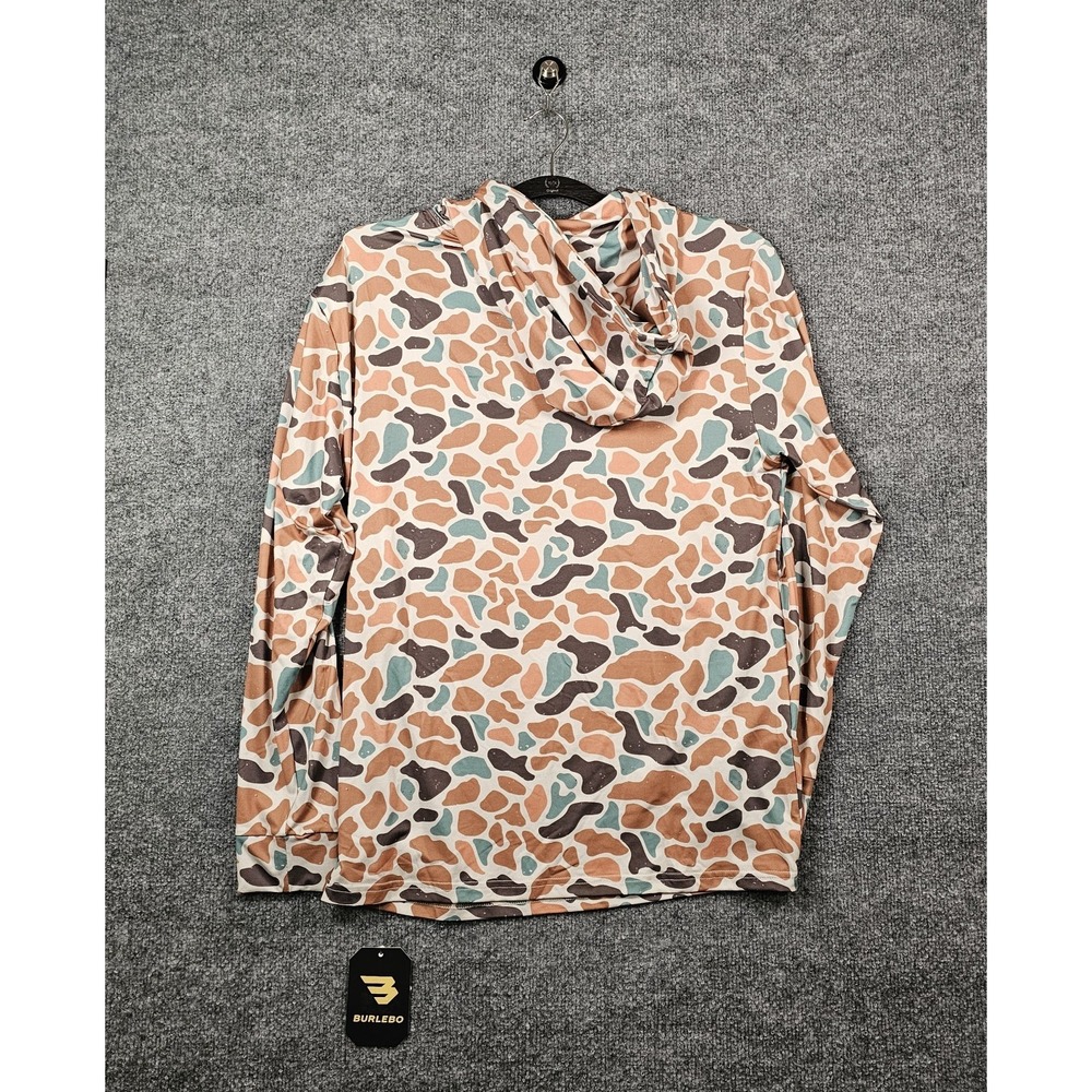 Burlebo Men's Performance Hoodie Size Medium Bayside Camo - Picture 2 of 5